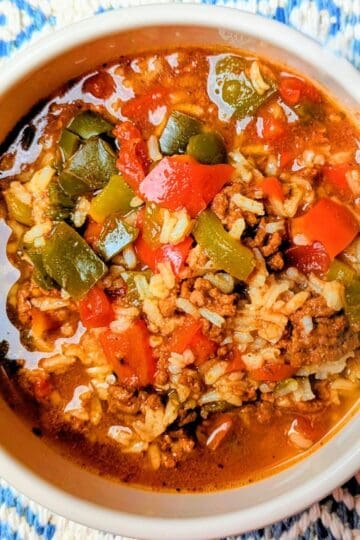 slow cooker stuffed pepper soup