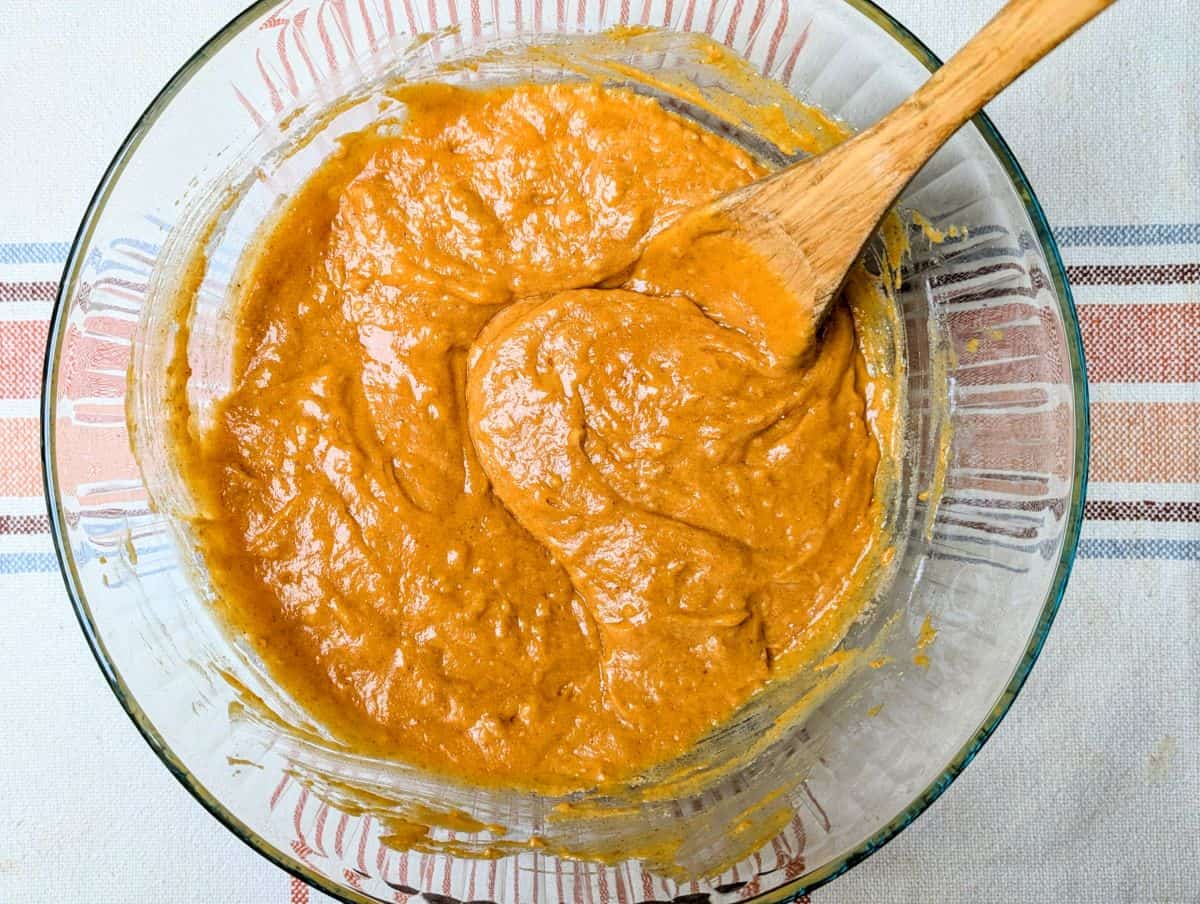 dry and wet ingredients combined