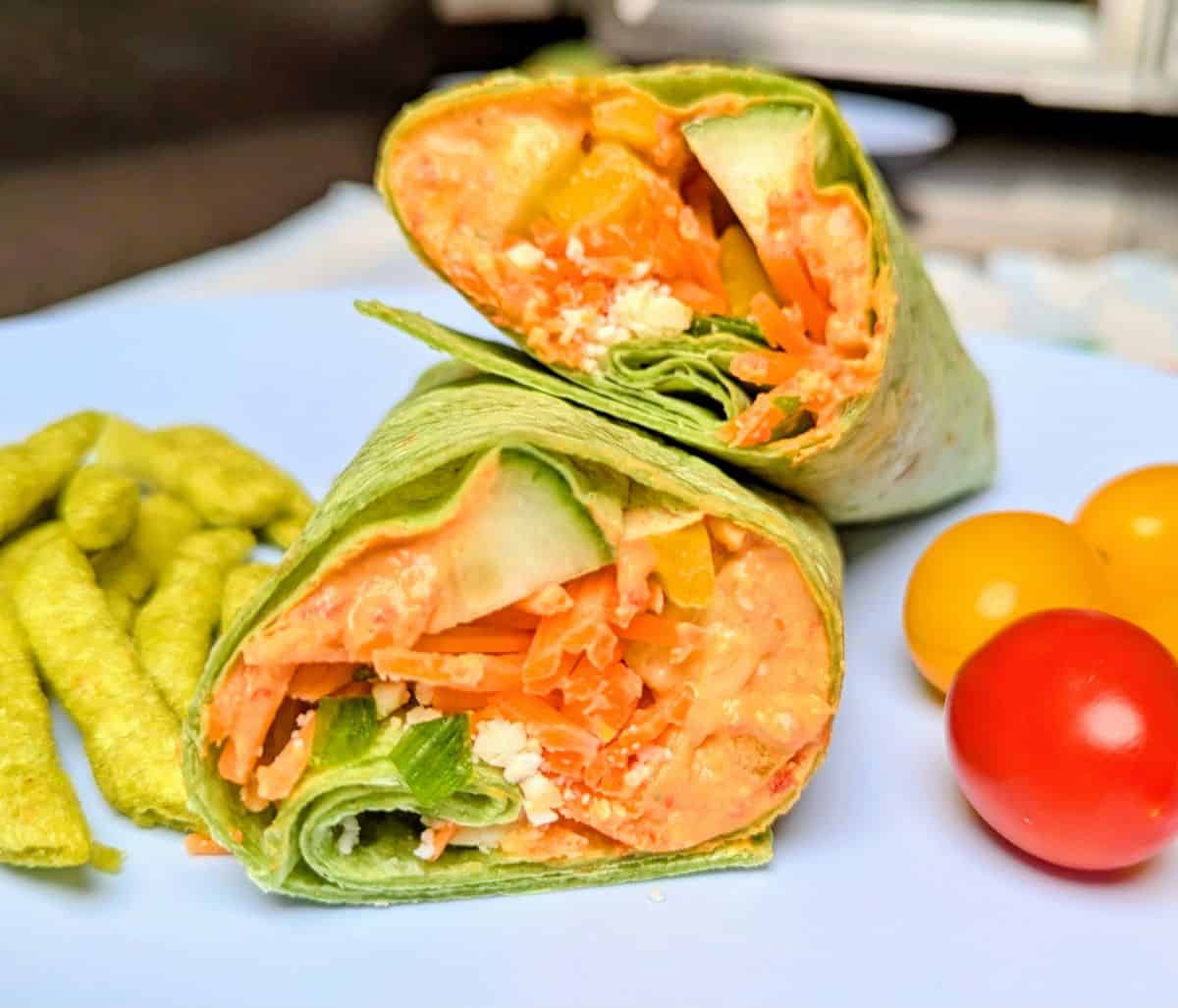 on plate with tomatoes