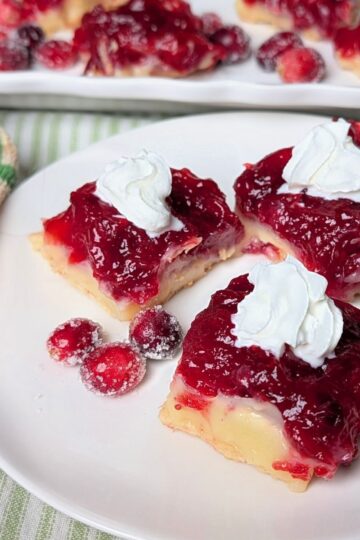 cranberry cheery dessert squares