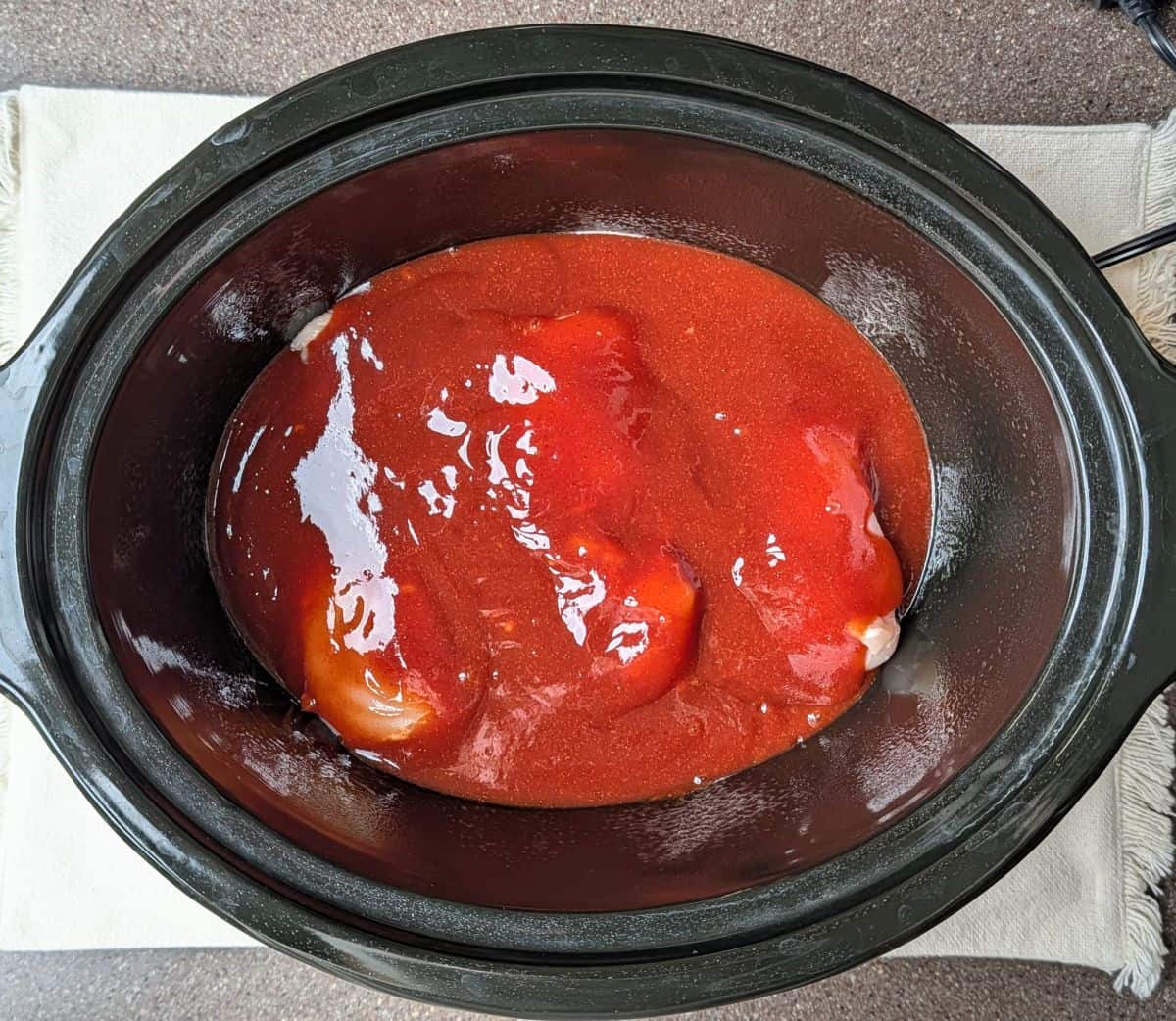 bbq sauce added