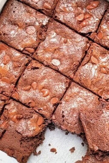 homemade fudgy brownies