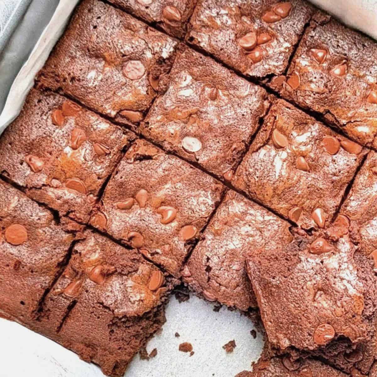 homemade fudgy brownies
