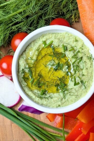 herby white bean dip