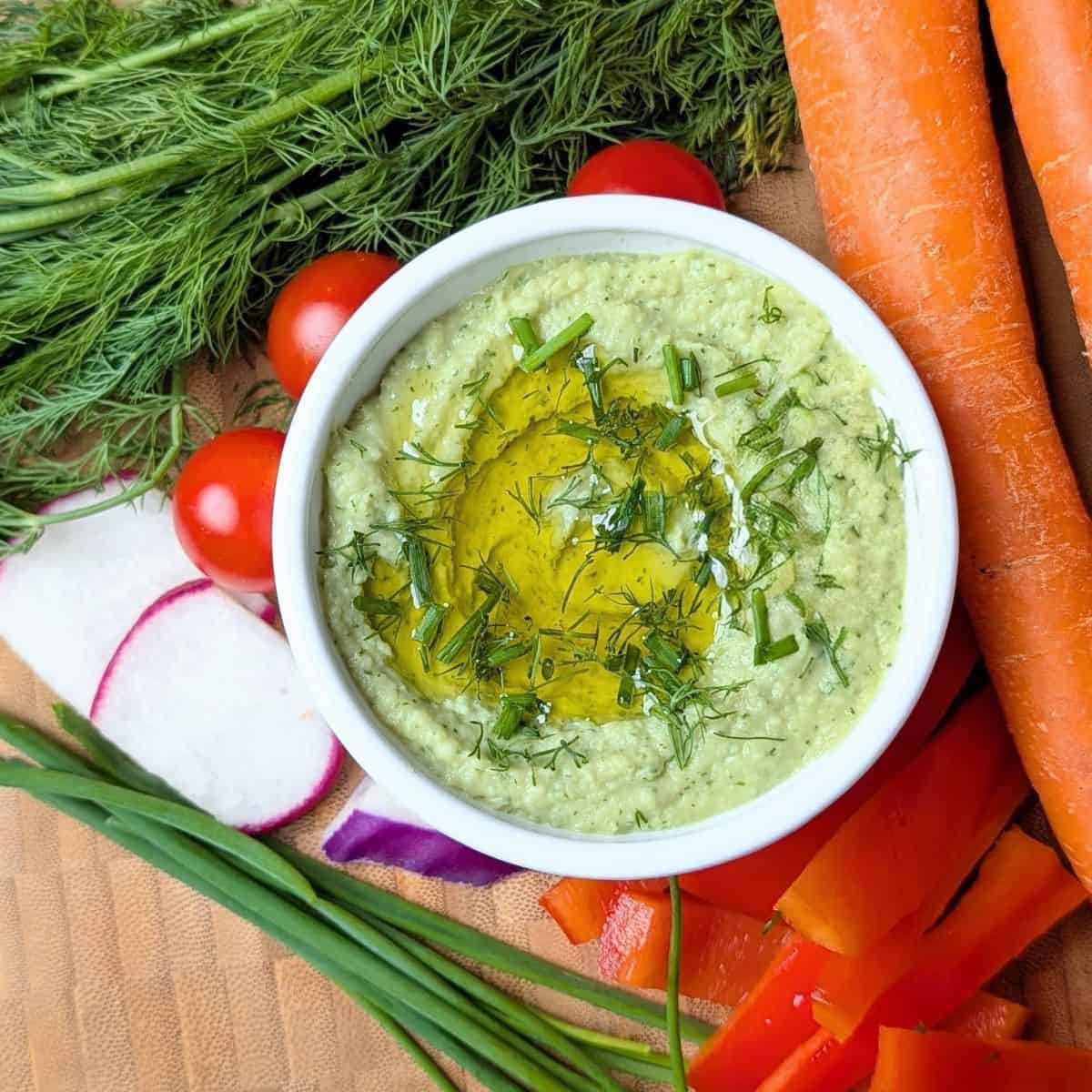 herby white bean dip