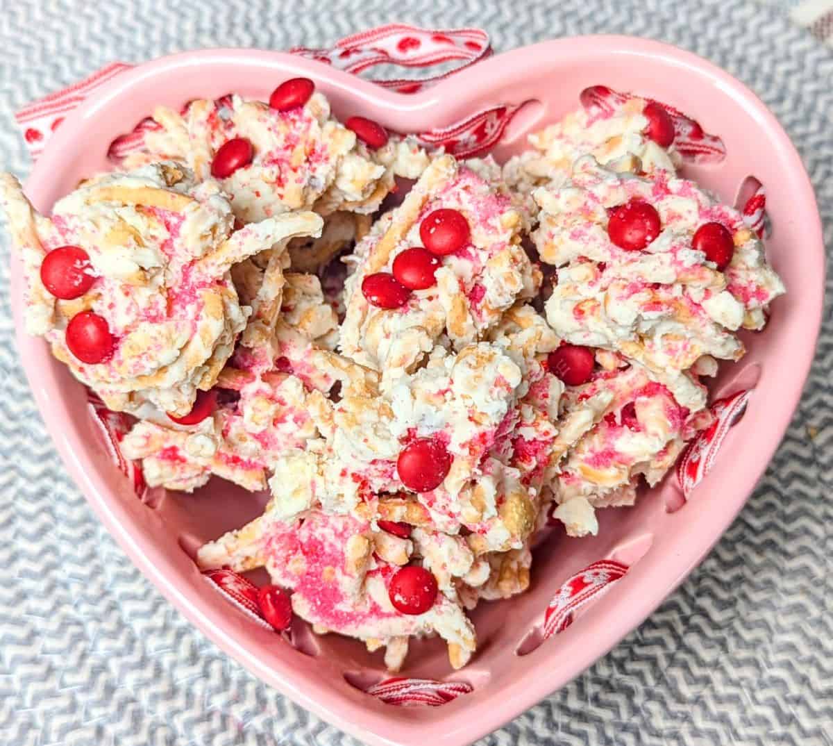 decorated for valentines day