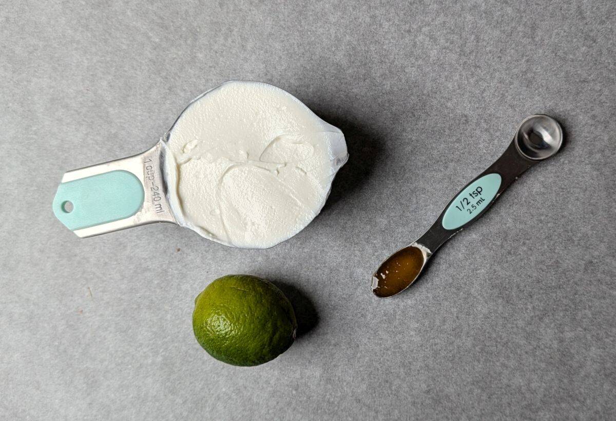 yogurt, lime and honey