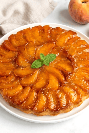 peach upside down cake