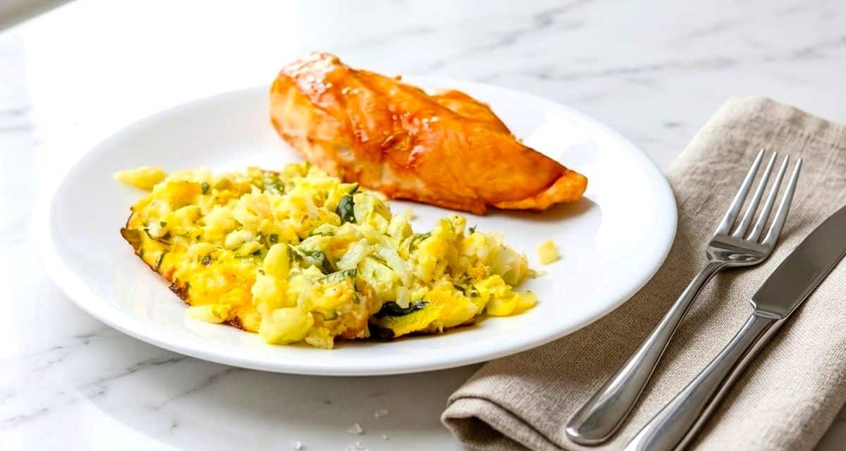 cheesy zuccchini cassserole as a aside to chicken