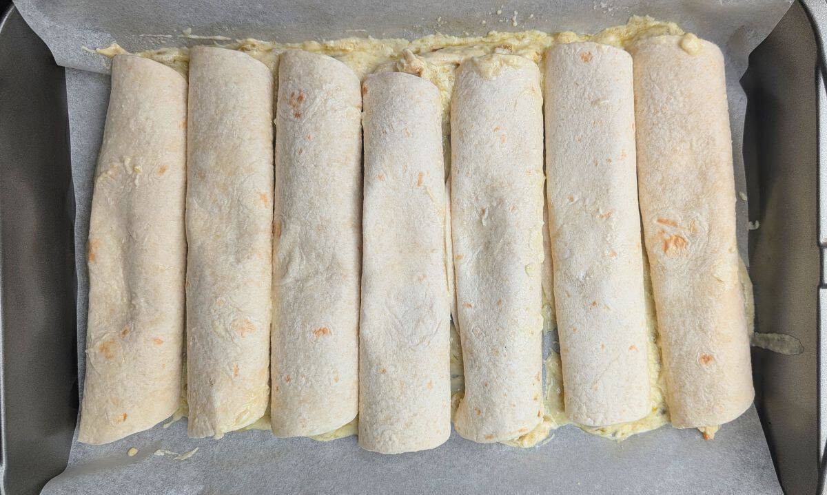 rolled and in baking pan