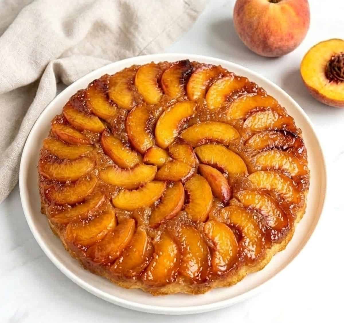 Peach upside down uncut