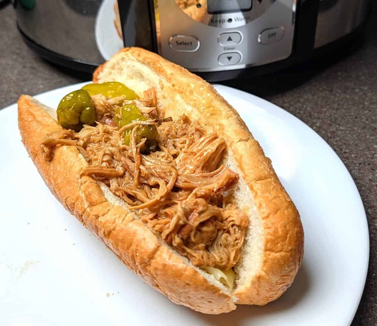 mississippi chicken in long roll