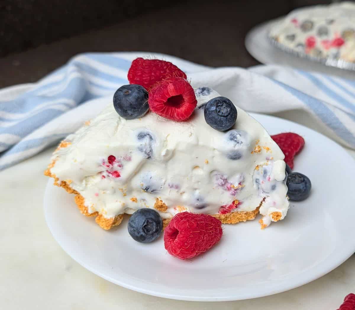icebox pie on plate