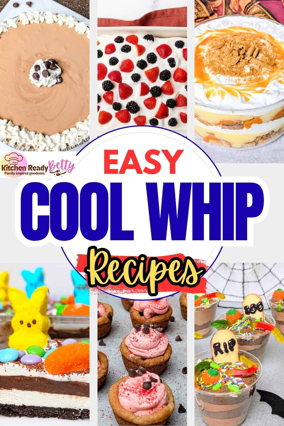 cool whip recipe collage