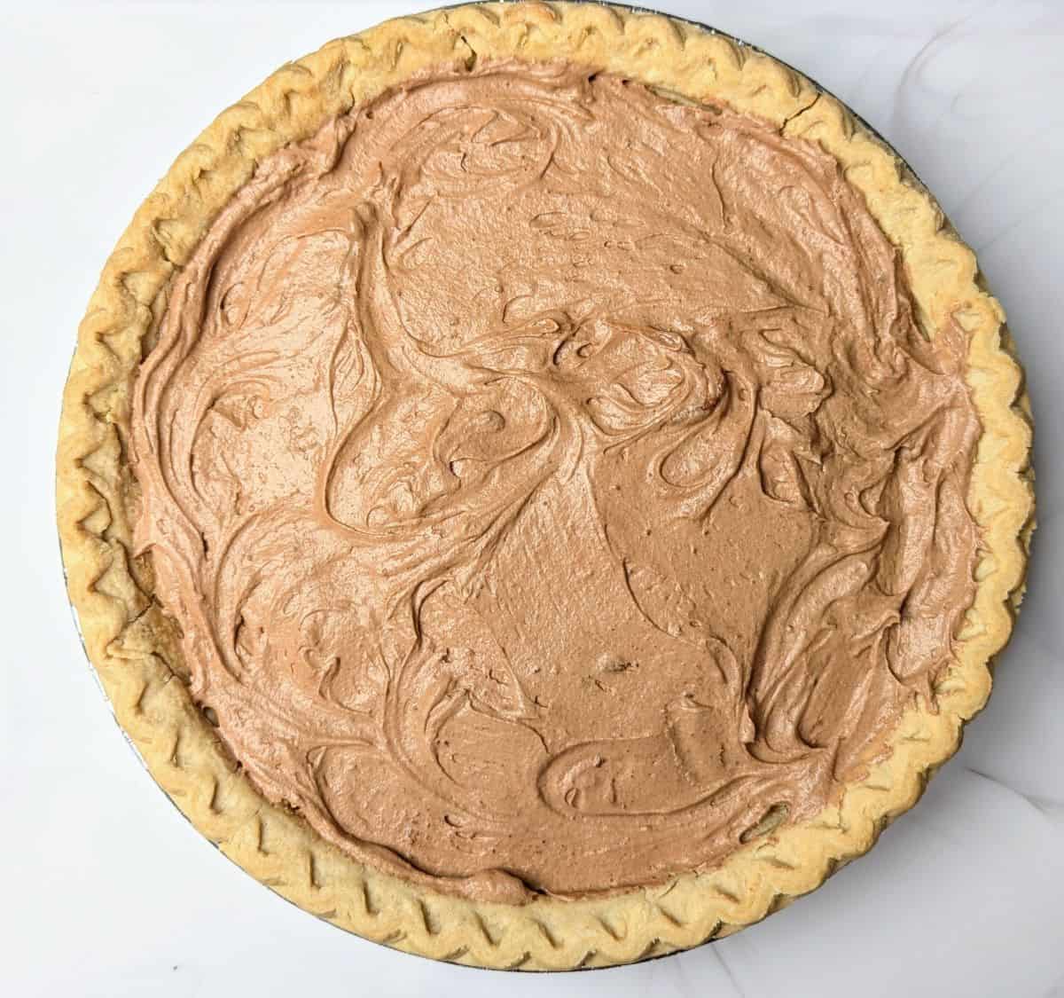 filling in pie shell
