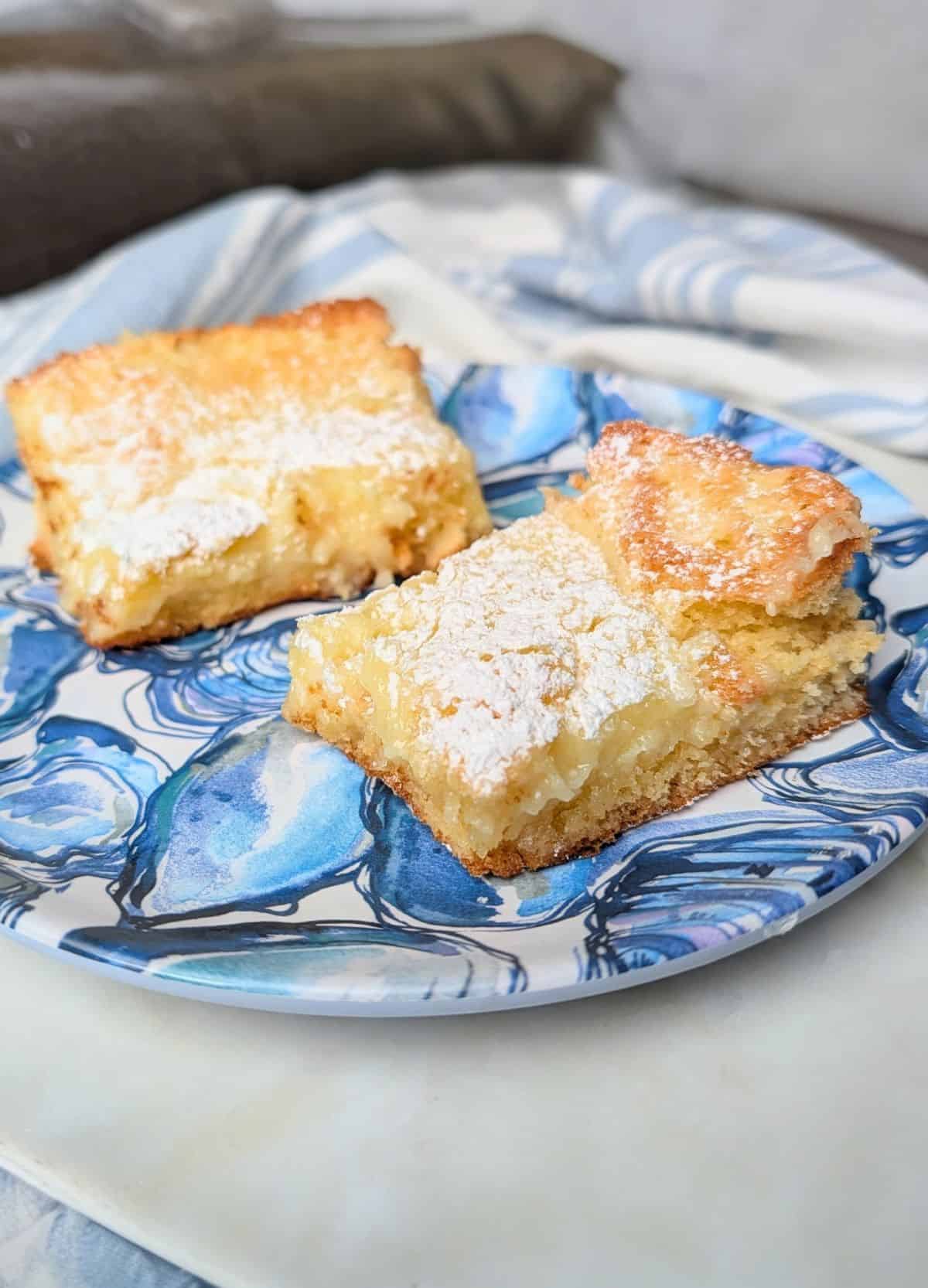 two slice of cake on plate