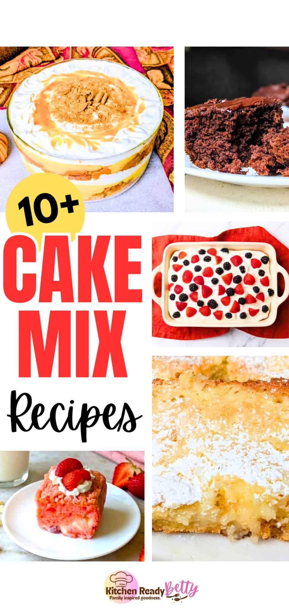 Easy Recipes Using Cake Mix That Taste Homemade | Kitchen Ready Betty