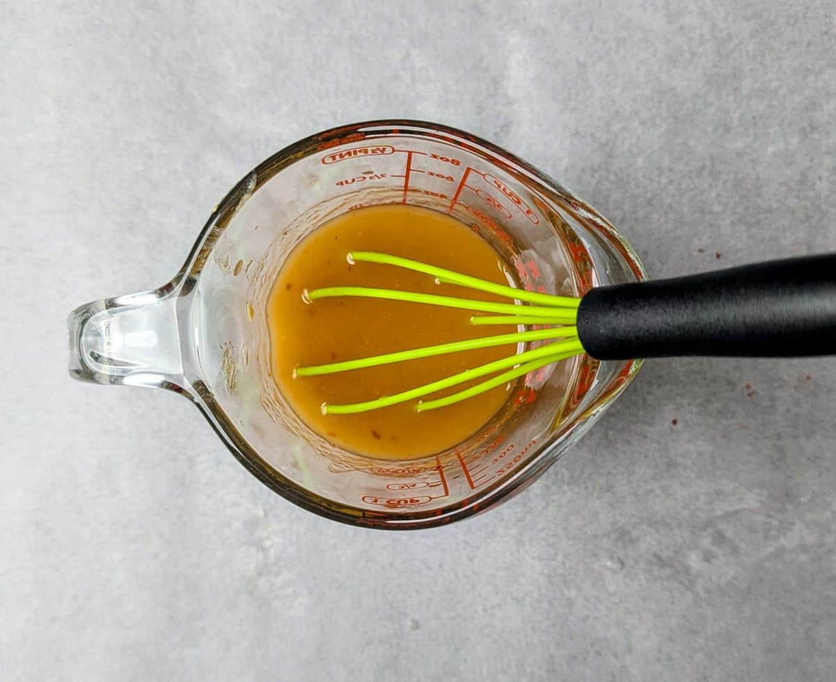whisking until emulsified