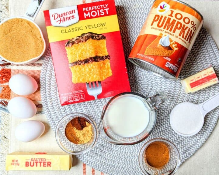 ingredients for pumpkin crumble