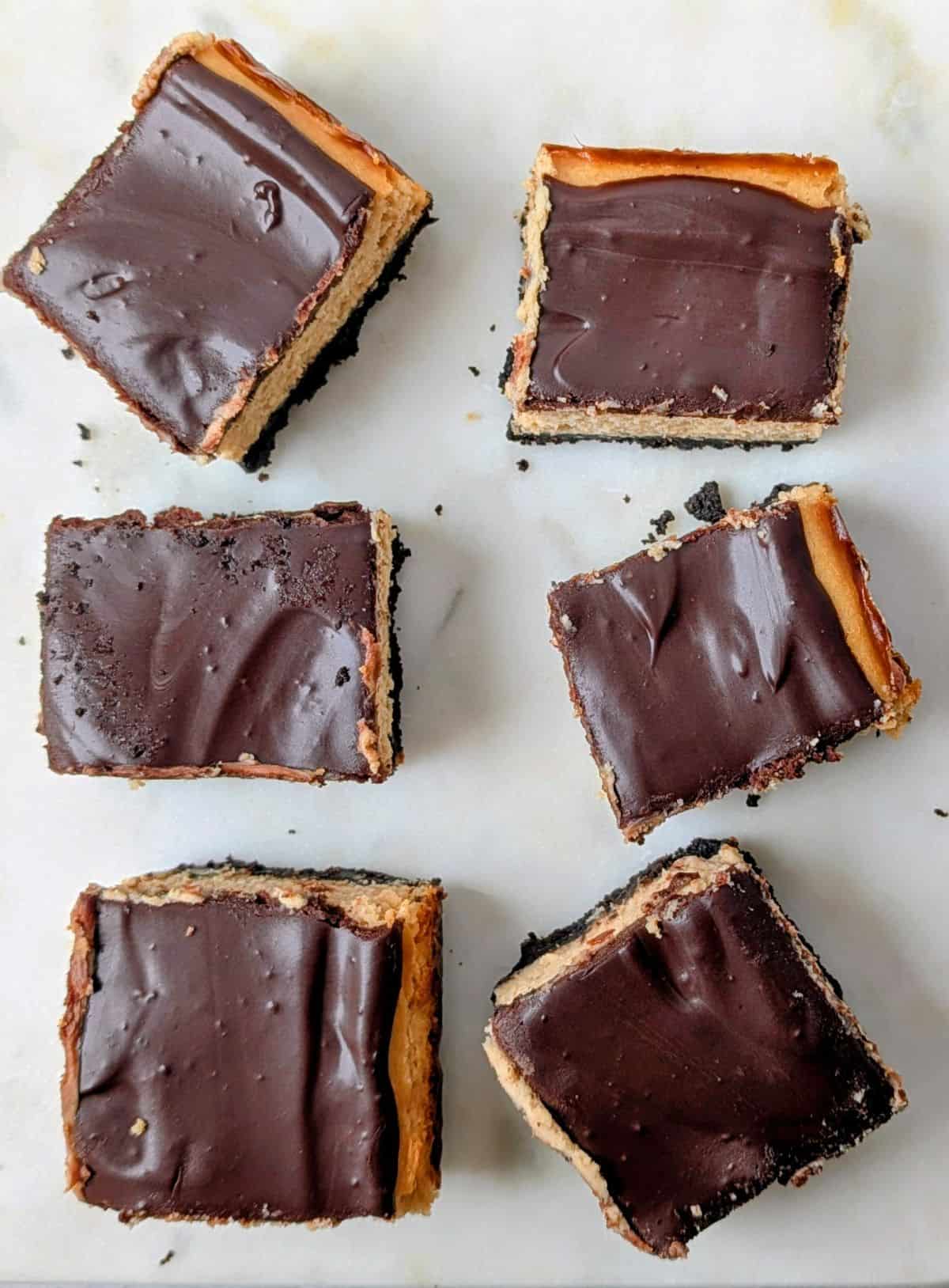 squares on serving board