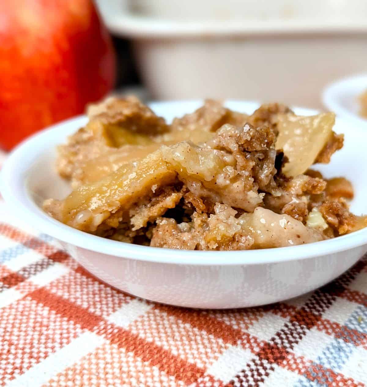 apple cobbler withuot ice cream