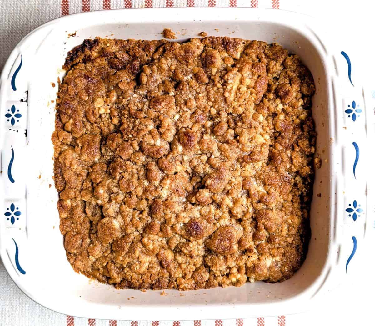 apple cobbler baked