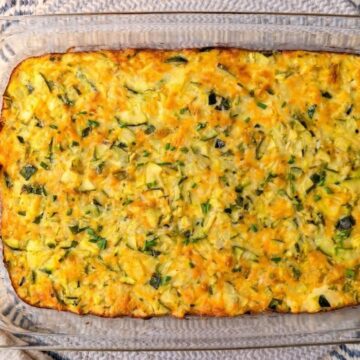 cheesy zucchini casserole baked