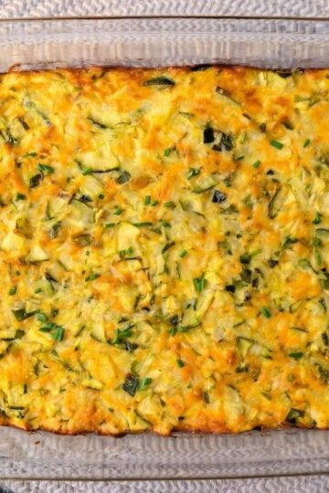 cheesy zucchini casserole baked