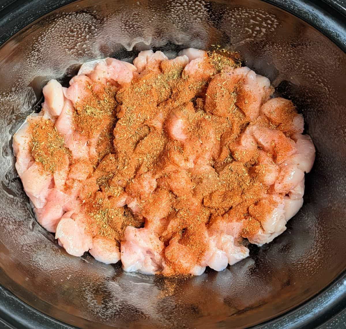 chicken and seasonings