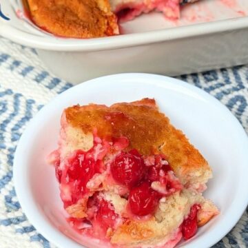 pudding cake recipe on plate