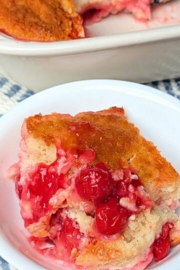 pudding cake recipe on plate