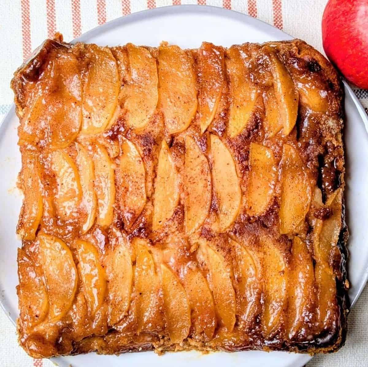 whole caked baked, before slicing