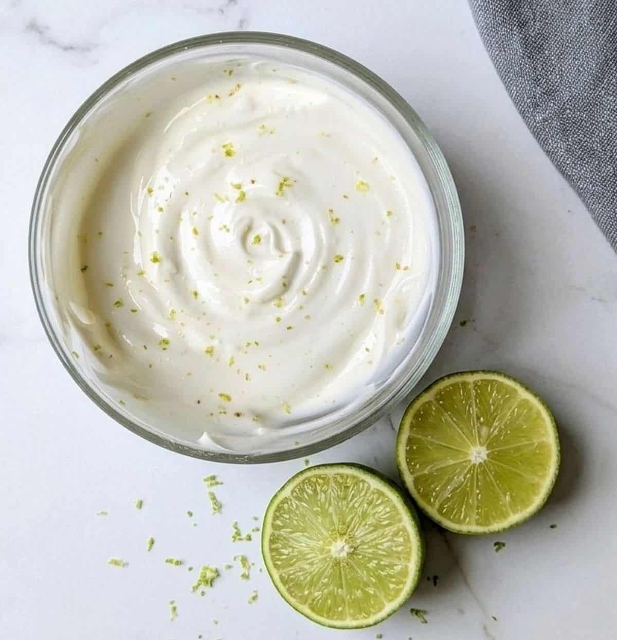 fruit dip in small bowl